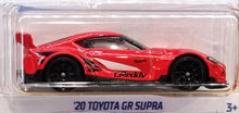 Load image into Gallery viewer, Hot Wheels 2022 '20 Toyota GR Supra Red #241 Then and Now 8/10 New Long Card