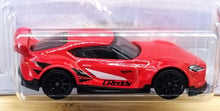 Load image into Gallery viewer, Hot Wheels 2022 '20 Toyota GR Supra Red #241 Then and Now 8/10 New Long Card