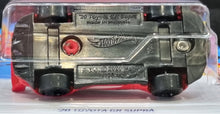 Load image into Gallery viewer, Hot Wheels 2022 '20 Toyota GR Supra Red #241 Then and Now 8/10 New Long Card