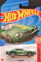 Load image into Gallery viewer, Hot Wheels 2022 '81 Camaro Green #248 Then and Now 10/10 New Long Card