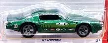 Load image into Gallery viewer, Hot Wheels 2022 '81 Camaro Green #248 Then and Now 10/10 New Long Card