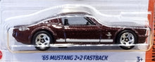 Load image into Gallery viewer, Hot Wheels 2022 '65 Mustang 2+2 Fastback Brown #192 Muscle Mania 1/10 New Long Card