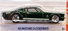 Load image into Gallery viewer, Hot Wheels 2022 '65 Mustang 2+2 Fastback Green #192 Muscle Mania 1/10 New Long Card