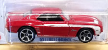 Load image into Gallery viewer, Hot Wheels 2022 '69 COPO Camaro Red #193 Muscle Mania 2/10 New Long Card
