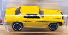 Load image into Gallery viewer, Hot Wheels 2022 '69 COPO Camaro Yellow #193 Muscle Mania 2/10 New Long Card