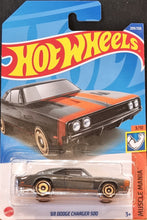 Load image into Gallery viewer, Hot Wheels 2022 '69 Dodge Charger 500 Grey #209 Muscle Mania 3/10 New Long Card