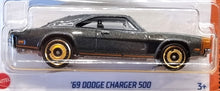 Load image into Gallery viewer, Hot Wheels 2022 '69 Dodge Charger 500 Grey #209 Muscle Mania 3/10 New Long Card