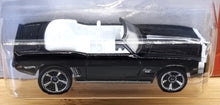 Load image into Gallery viewer, Hot Wheels 2022 '69 Camaro Convertible Black #222 Muscle Mania 5/10 New Long Card