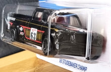 Load image into Gallery viewer, Hot Wheels 2022 '63 Studebaker Champ Black #93 HW Hot Trucks 5/10 New Long Card