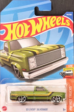 Load image into Gallery viewer, Hot Wheels 2022 '83 Chevy Silverado Green #114 HW Hot Trucks 7/10 New Long Card