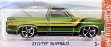 Load image into Gallery viewer, Hot Wheels 2022 '83 Chevy Silverado Green #114 HW Hot Trucks 7/10 New Long Card