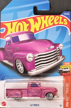 Load image into Gallery viewer, Hot Wheels 2022 La Troca Magenta #116 HW Hot Trucks 9/10 New Long Card