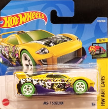 Load image into Gallery viewer, Hot Wheels 2022 MS-T Suzuka Mustard #170 HW Art Cars 6/10 New
