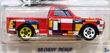 Load image into Gallery viewer, Hot Wheels 2022 '69 Chevy Pickup Red #108 HW Art Cars 4/10 New Long Card