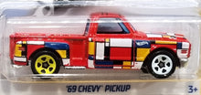 Load image into Gallery viewer, Hot Wheels 2022 '69 Chevy Pickup Red #108 HW Art Cars 4/10 New Long Card