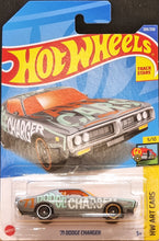 Load image into Gallery viewer, Hot Wheels 2022 '71 Dodge Charger Grey #109 HW Art Cars 5/10 New Long Card