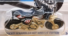 Load image into Gallery viewer, Hot Wheels 2022 Ducati Scrambler Hot Wheels Edition Black #117 HW Daredevils 3/5