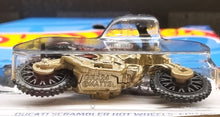 Load image into Gallery viewer, Hot Wheels 2022 Ducati Scrambler Hot Wheels Edition Black #117 HW Daredevils 3/5