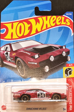 Load image into Gallery viewer, Hot Wheels 2022 Dimachinni Veloce Red #163 HW Daredevils 4/5 New Long Card