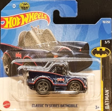 Load image into Gallery viewer, Hot Wheels 2022 Classic TV Series Batmobile Navy Blue #78 Batman 3/5 New