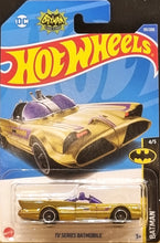 Load image into Gallery viewer, Hot Wheels 2022 TV Series Batmobile Gold #131 Batman 4/5 New Long Card