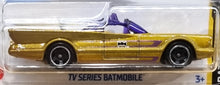 Load image into Gallery viewer, Hot Wheels 2022 TV Series Batmobile Gold #131 Batman 4/5 New Long Card