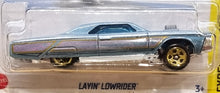 Load image into Gallery viewer, Hot Wheels 2022 Layin Lowrider Blue #128 Experiments 7/10 New Long Card