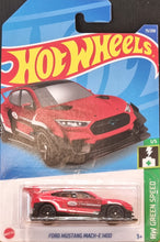 Load image into Gallery viewer, Hot Wheels 2022 Ford Mustang Mach-E 1400 Red #73 HW Green Speed 1/5 New Long Card