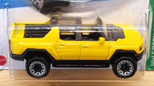 Load image into Gallery viewer, Hot Wheels 2022 GMC Hummer EV Yellow #130 HW Green Speed 3/5 New Long Card