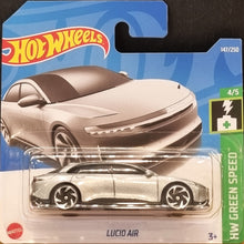 Load image into Gallery viewer, Hot Wheels 2022 Lucid Air Silver #147 HW Green Speed 4/5 New