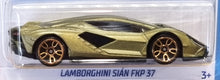 Load image into Gallery viewer, Hot Wheels 2022 Lamborghini Sian FKP37 Olive Green #85 Factory Fresh 1/10 New
