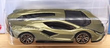Load image into Gallery viewer, Hot Wheels 2022 Lamborghini Sian FKP37 Olive Green #85 Factory Fresh 1/10 New