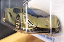 Load image into Gallery viewer, Hot Wheels 2022 Lamborghini Sian FKP37 Olive Green #85 Factory Fresh 1/10 New