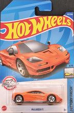 Load image into Gallery viewer, Hot Wheels 2022 McLaren F1 Orange #107 Factory Fresh 4/10 New Long Card