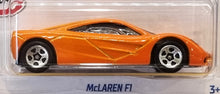 Load image into Gallery viewer, Hot Wheels 2022 McLaren F1 Orange #107 Factory Fresh 4/10 New Long Card