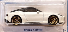 Load image into Gallery viewer, Hot Wheels 2022 Nissan Z Proto White #124 Factory Fresh 5/10 New Long Card