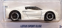 Load image into Gallery viewer, Hot Wheels 2022 Lotus Sport Elise White #136 Factory Fresh 6/10 New Long Card