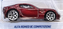 Load image into Gallery viewer, Hot Wheels 2022 Alfa Romeo 8C Competizione Red #156 Factory Fresh 7/10 New Long Card