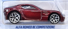 Load image into Gallery viewer, Hot Wheels 2022 Alfa Romeo 8C Competizione Red #156 Factory Fresh 7/10 New Long Card