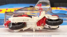 Load image into Gallery viewer, Hot Wheels 2022 Honda Super Cub Red #169 Factory Fresh 8/10 New Long Card