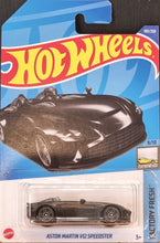 Load image into Gallery viewer, Hot Wheels 2022 Aston Martin V12 Speedster Matte Black #183 Factory Fresh 9/10 New