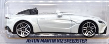 Load image into Gallery viewer, Hot Wheels 2022 Aston Martin V12 Speedster White #183 Factory Fresh 9/10 New Long Card