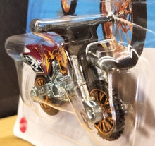 Load image into Gallery viewer, Hot Wheels 2022 HW450F Motorbike Dark Red #52 Baja Blazers 6/10 New Long Card