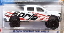Load image into Gallery viewer, Hot Wheels 2022 '19 Chevy Silverado Trail Boss LT White #53 Baja Blazers 7/10 New