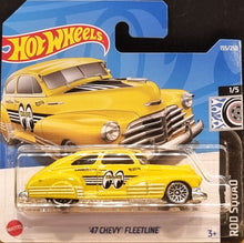 Load image into Gallery viewer, Hot Wheels 2022 '47 Chevy Fleetline Yellow #155 Rod Squad 1/5 New