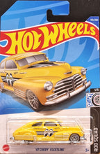 Load image into Gallery viewer, Hot Wheels 2022 '47 Chevy Fleetline Yellow #155 Rod Squad 1/5 New Long Card