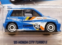 Load image into Gallery viewer, Hot Wheels 2022 '85 Honda City Turbo II Blue #13 HW Turbo 2/10 New Long Card