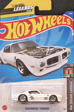 Load image into Gallery viewer, Hot Wheels 2022 1970 Pontiac Firebird White #1 HW Dream Garage 1/5 New Long Card
