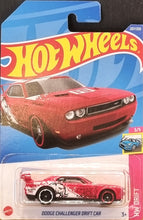 Load image into Gallery viewer, Hot Wheels 2022 Dodge Challenger Drift Car Red #207 HW Drift 3/5 New Long Card
