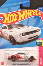 Load image into Gallery viewer, Hot Wheels 2022 Dodge Challenger Drift Car White #207 HW Drift 3/5 New Long Card